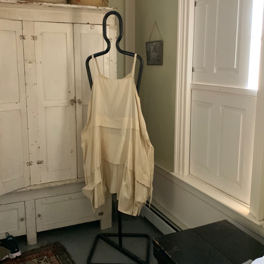 Krista Larson silk taffeta Umbrella slip dress